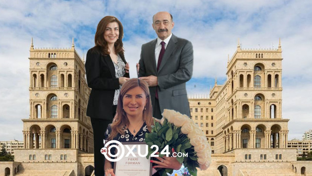 <p><b>Mənzər Nurəliyevaya çətir tutan general kimdir? -<font color="#ff0000"> Sən demə Mənzərin xanımı da var imiş...</font></b></p>