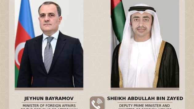 <p><b>Azərbaycan və BƏƏ XİN başçıları Yaxın Şərqdə vəziyyəti müzakirə edib&nbsp;</b></p>