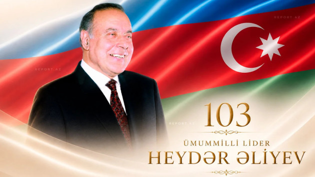 <p><b>Ümummilli Lider Heydər Əliyevin anadan olmasının 103-cü ildönümüdür&nbsp;</b></p>