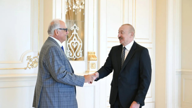 <p><b>İlham Əliyev Dünya Güləş Birliyinin prezidentini qəbul etdi</b></p>