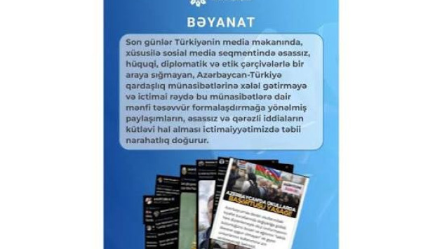 <p>Şuradan Türkiyə mediasındakı “əsassız və qərəzli” iddialara SƏRT REAKSİYA</p>