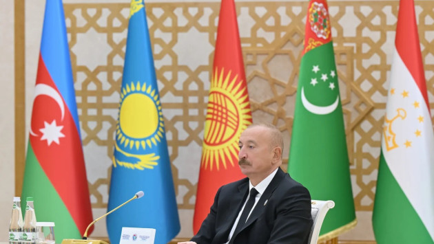 <p>İlham Əliyev Azərbaycan və Mərkəzi Asiya Dövlət başçılarının 8-ci Məşvərət görüşündə iştirak edir</p>