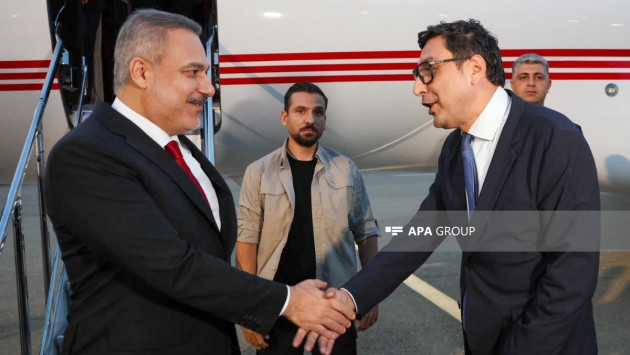 <p>Hakan Fidan Bakıya gəlib</p>